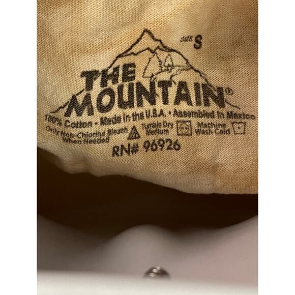 The Mountain Unisex Tie Dye Pug Dog Face T-Shirt Graphic Print Brown Size Small - Picture 3 of 8